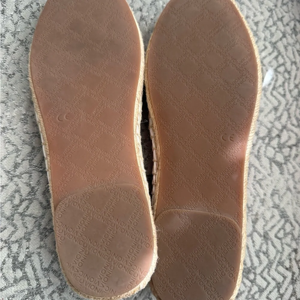 Vionic Orange Stripe Canvas Espadrille Slip-On - 8